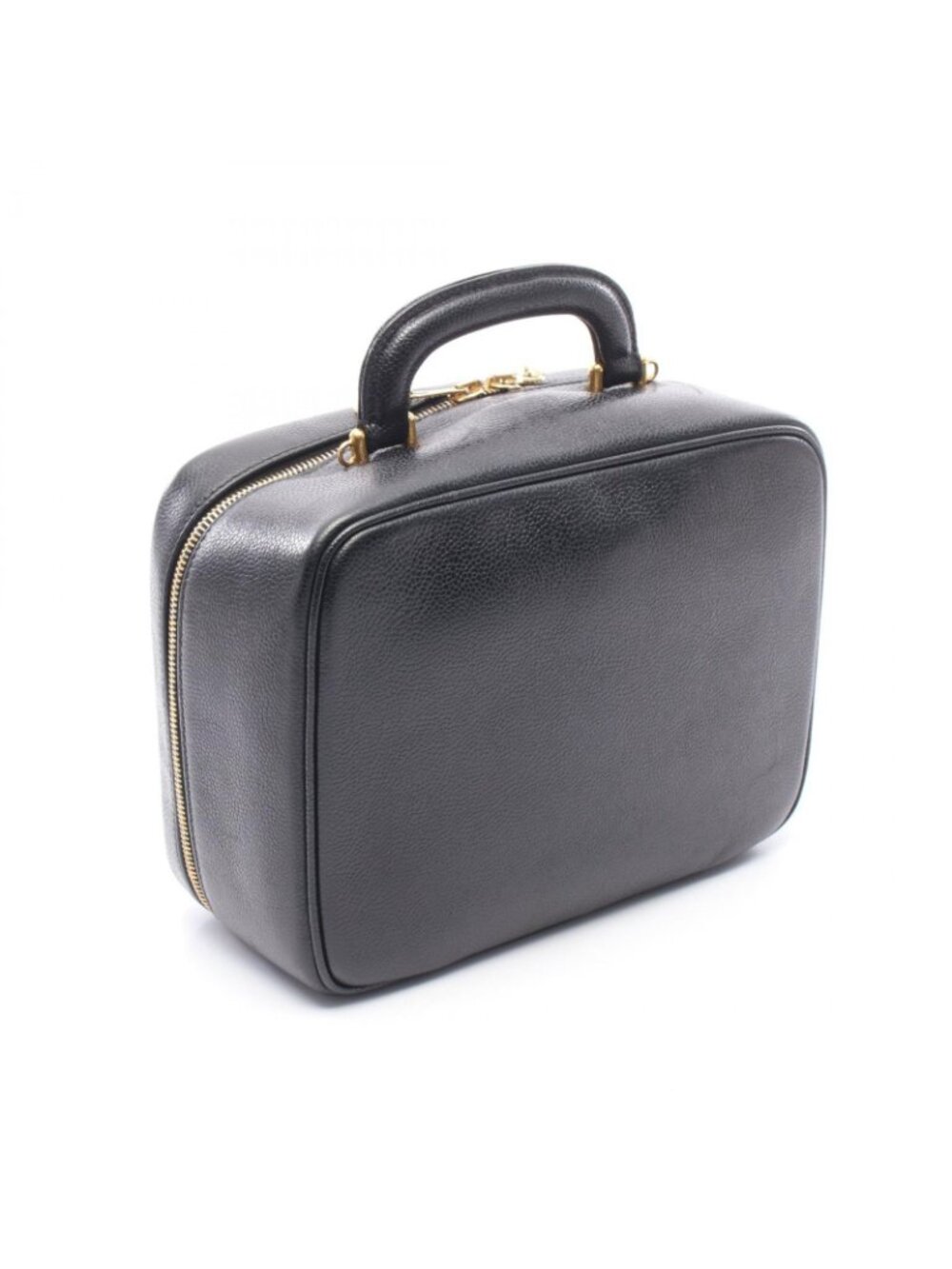 Chanel Handbag CC Logo 2-Way Black Calf CC Vanity - Picture 2 of 9